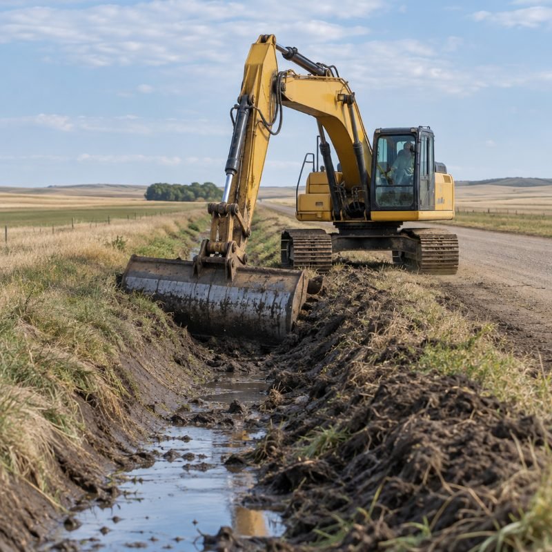 Excavation & Drainage project in Topeka