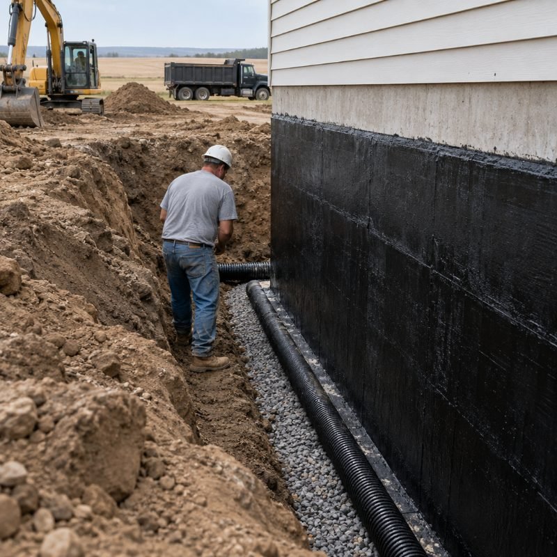 Excavation & Drainage project in Topeka