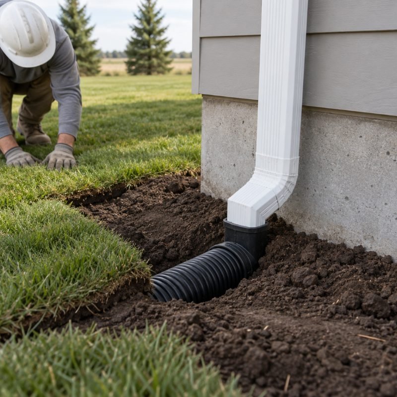 Excavation & Drainage project in Topeka